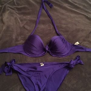 2 piece Blue Bikini 34DD / 12